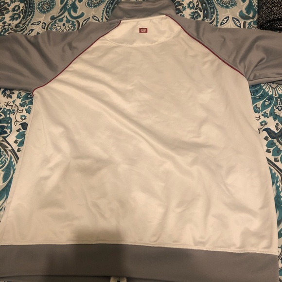 White and gray Marc Ecko zip up - Picture 2 of 2